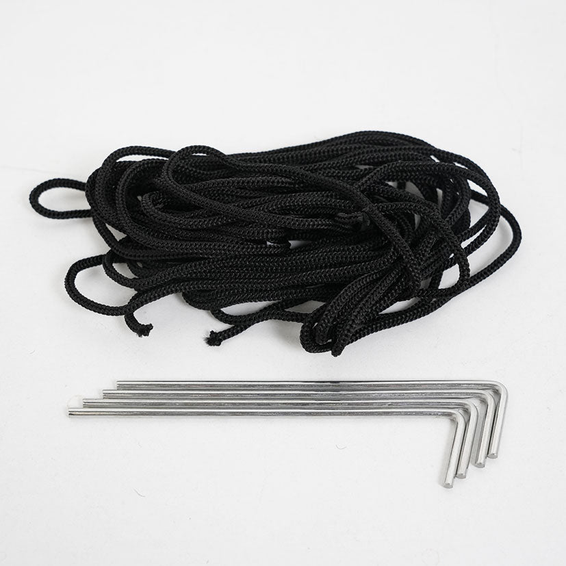 Ropes, not of metal